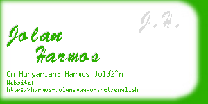 jolan harmos business card